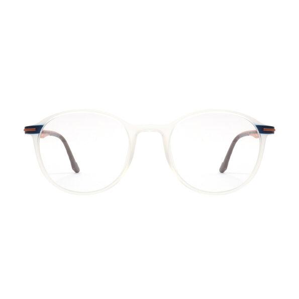 SandPiper Unisex transparent orange Round Full Rim Eyeglasses Frame SP23735