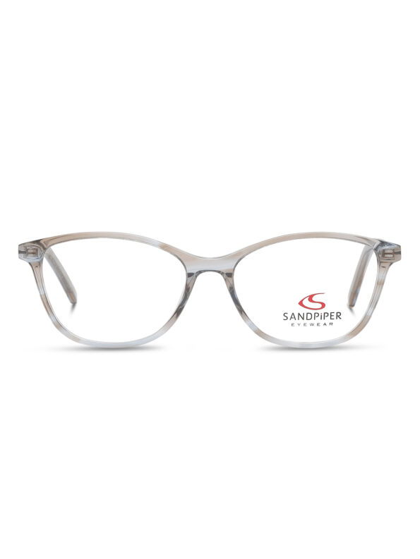 SandPiper Cateye Stylish Lightweight Full Rim Spectacle Frame For Men & Women Acetate Greyish Brown Eyeglasses
